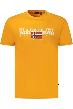 Napapijri Hombre, Camisetas, Naranja, Talla: M