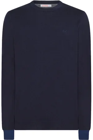 sun68 Hombre, Jerseys, Azul, Talla: S