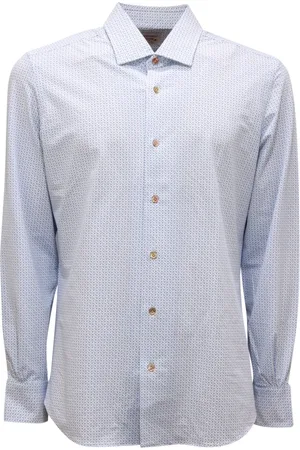 MAZZARELLI Hombre, Camisas, Azul, Talla: L
