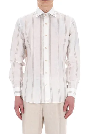 ELEVENTY Hombre, Camisas, Blanco, Talla: L