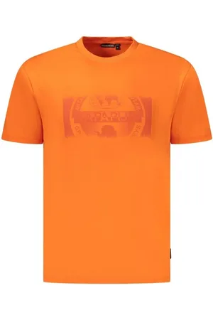 Napapijri Hombre, Camisetas, Naranja, Talla: XL