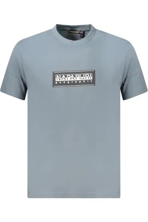 Napapijri Hombre, Camisetas, Gris, Talla: S
