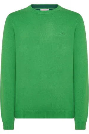 sun68 Hombre, Jerseys, Verde, Talla: S