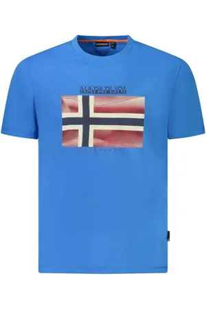 Napapijri Hombre, Camisetas, Azul, Talla: XL
