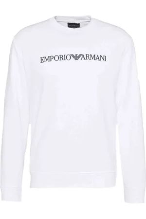 Emporio Armani Hombre, Sudaderas, Blanco, Talla: M