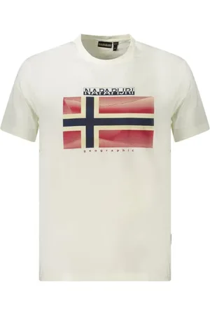 Napapijri Hombre, Camisetas, Blanco, Talla: S