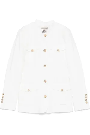 SEMICOUTURE Mujer, Chaquetas, Blanco, Talla: S