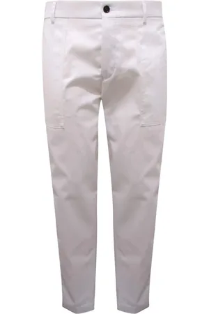 Berwich Hombre, Pantalones, Blanco, Talla: L