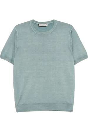 CANALI Hombre, Camisetas, Azul, Talla: M
