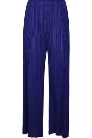 Issey Miyake Mujer, Pantalones, Azul, Talla: XL