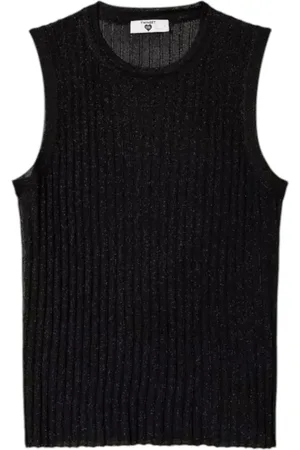 Twin-Set Mujer, Camisetas, Negro, Talla: L