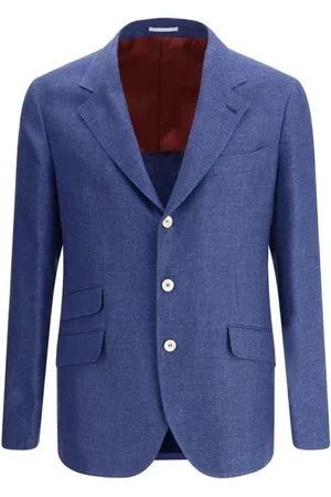 Brunello Cucinelli Hombre, Chaquetas, Azul, Talla: 3XL