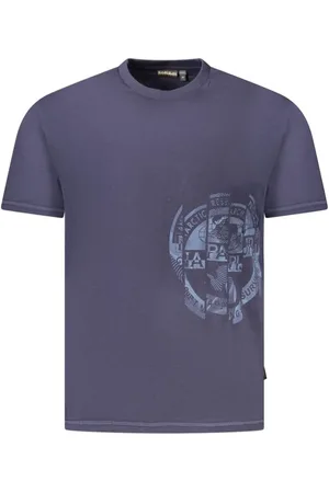 Napapijri Hombre, Camisetas, Azul, Talla: L