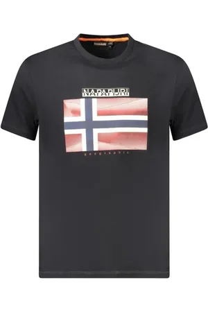 Napapijri Hombre, Camisetas, Negro, Talla: XL