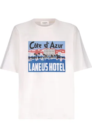 LANEUS Mujer, Camisetas, Blanco, Talla: L