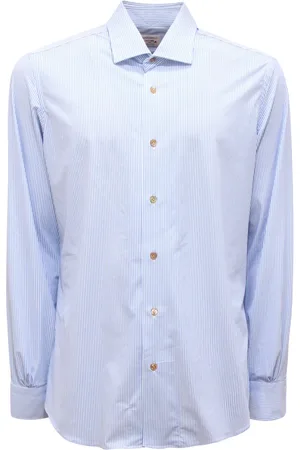 MAZZARELLI Hombre, Camisas, Azul, Talla: L