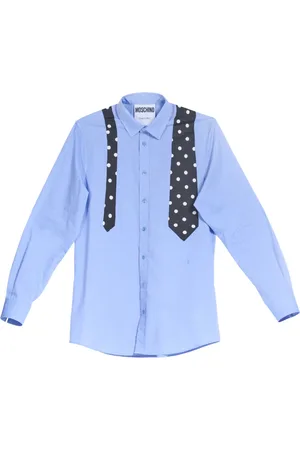 Moschino Hombre, Camisas, Azul, Talla: 2XL