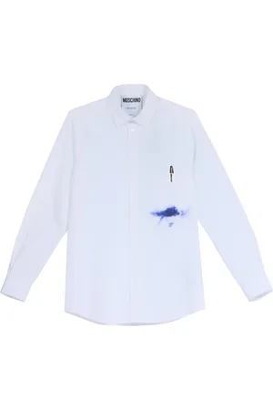 Moschino Hombre, Camisas, Blanco, Talla: XL