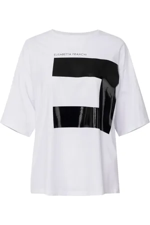 Elisabetta Franchi Mujer, Camisetas, Blanco, Talla: S