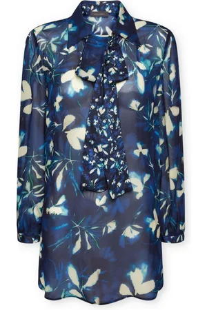 Elena Miro Mujer, Blusas y Camisas, Azul, Talla: 4XL