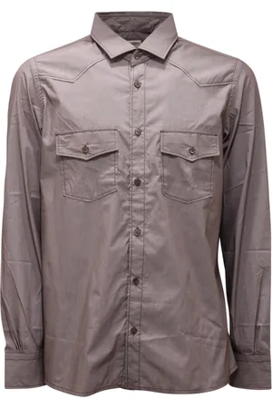MAZZARELLI Hombre, Camisas, Gris, Talla: L