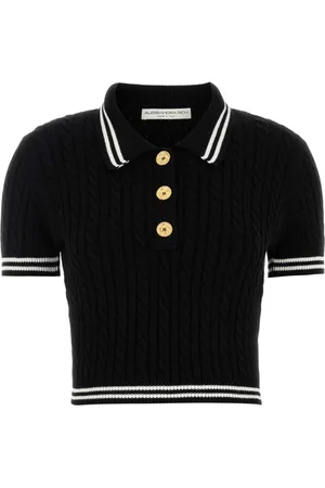 Alessandra Rich Mujer, Camisetas, Negro, Talla: S