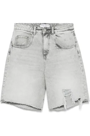 Icon Denim Mujer, Pantalones cortos, Gris, Talla: W27