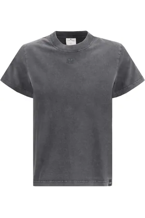 Courrèges Mujer, Camisetas, Gris, Talla: S