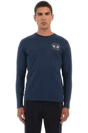 La Martina Hombre, Camisetas, Azul, Talla: XL