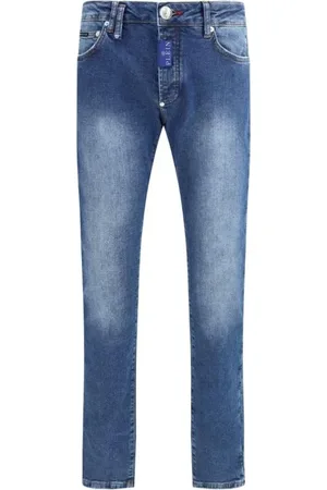 Philipp Plein Hombre, Vaqueros, Azul, Talla: W34