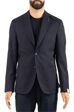 PAOLONI Hombre, Chaquetas, Azul, Talla: M