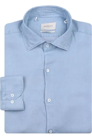 BROOKSFIELD Hombre, Camisas, Azul, Talla: 4XL