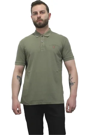 Napapijri Hombre, Camisetas, Verde, Talla: M