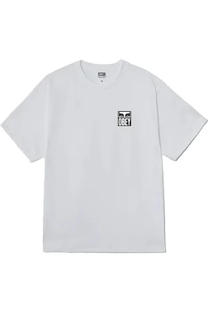Obey Hombre, Camisetas, Blanco, Talla: S