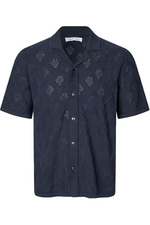 Samsøe Samsøe Hombre, Camisas, Azul, Talla: L