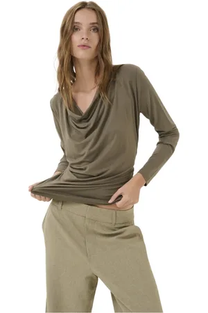 My Essential Wardrobe Mujer, Blusas y Camisas, Verde, Talla: 2XL