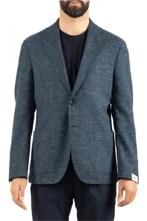 PAOLONI Hombre, Chaquetas, Azul, Talla: S