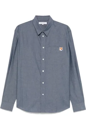 Maison Kitsuné Hombre, Camisas, Azul, Talla: S