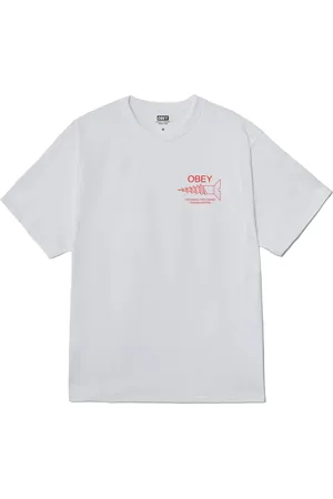Obey Hombre, Camisetas, Blanco, Talla: L