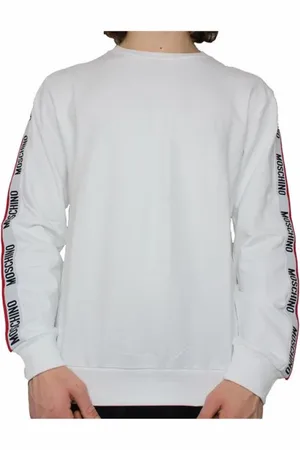 Moschino Hombre, Sudaderas, Blanco, Talla: S