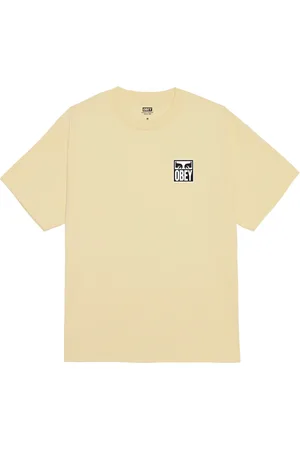 Obey Hombre, Camisetas, Amarillo, Talla: XL