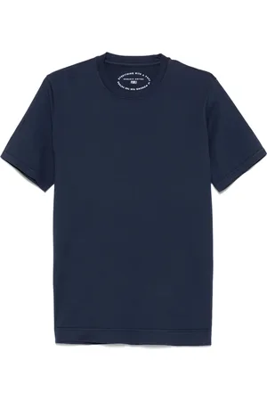 FEDELI Hombre, Camisetas, Azul, Talla: 3XL