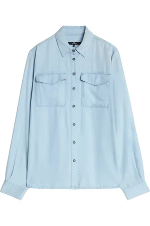 7 for all Mankind Mujer, Blusas y Camisas, Azul, Talla: S