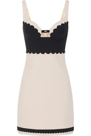 Elisabetta Franchi Mujer, Vestidos, Blanco, Talla: S
