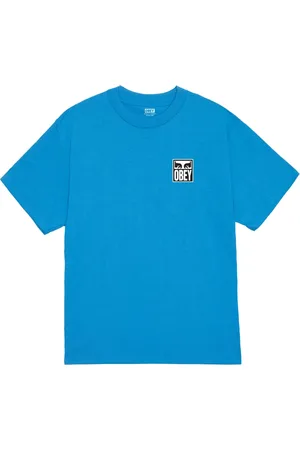 Obey Hombre, Camisetas, Azul, Talla: L