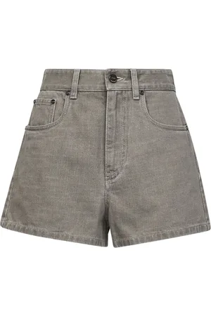 Fendi Mujer, Pantalones cortos, Gris, Talla: S