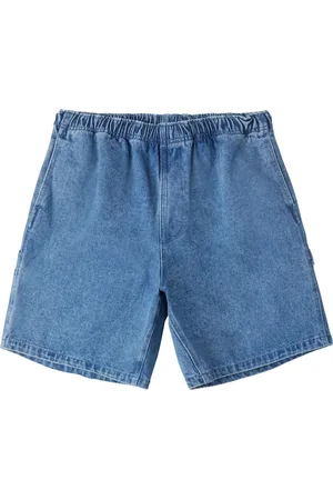 Obey Hombre, Pantalones cortos, Azul, Talla: L