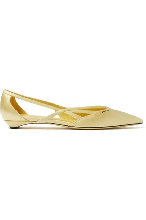 Prada Mujer, Zapatos, Amarillo, Talla: 40 EU