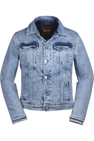 MOORER Hombre, Chaquetas, Azul, Talla: M