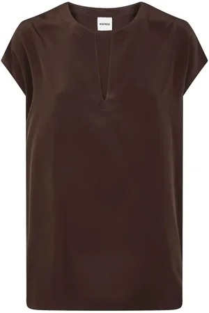 Aspesi Mujer, Blusas y Camisas, Marrón, Talla: L